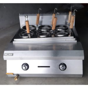 WILLMAN ET-TSRQZML Countertop Gas Noodle Cooker Kompor Rebus Mie Pasta 6 Tungku