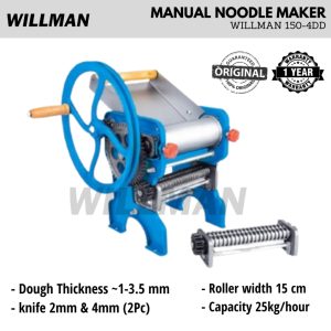 WILLMAN 150-4DD Manual Noodle Maker Penggiling Mie Manual (2mm & 4mm) Garansi