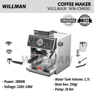 WILLMAN WM-CM650 Coffee Maker/Espresso Coffe Maker/ Mesin Pembuat Kopi