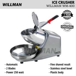 WILLMAN Mesin Es Serut 2 Pisau Stainless (Ice Crusher Double Blade)