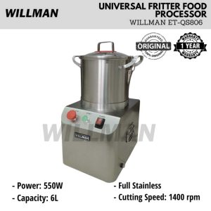 WILLMAN QS-806 Universal Fritter Food Processor Mesin Giling Bumbu 6 L