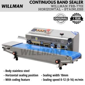 WILLMAN FRB Continuous Band Sealer/ Mesin Sealer Otomatis Horizontal/ Vertikal FRB Garansi