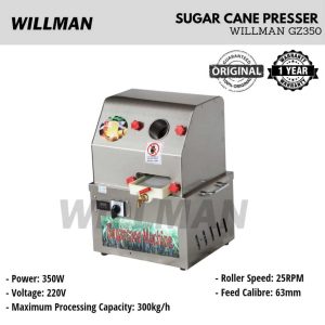 WILLMAN GZ350 Sugar Cane Presser Mesin Peras Tebu